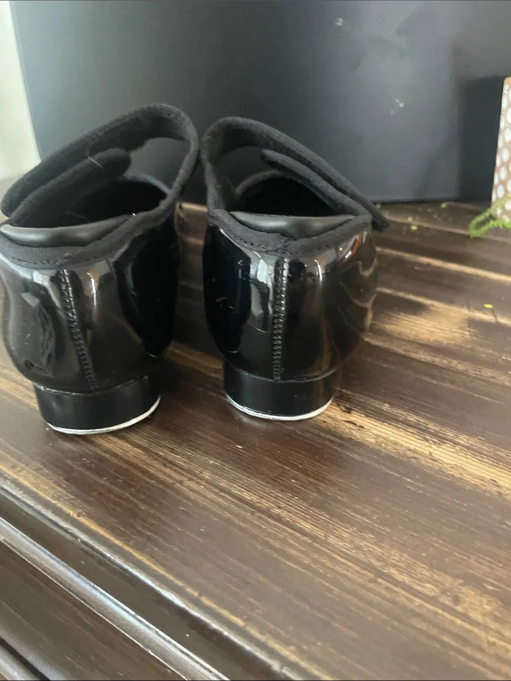 Girls Black Patent Mary Jane Shoes Tap Dance Shoes
